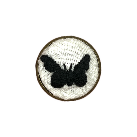 Miniature Embroidered Pins - Butterflies