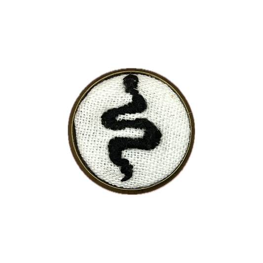 Miniature Embroidered Pins - Snakes